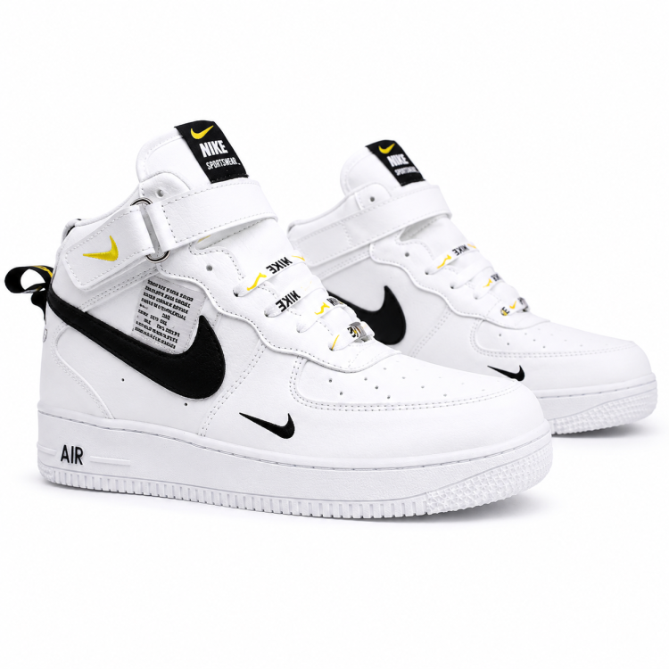 BOTA AF1 BLANCO NEGRO-L