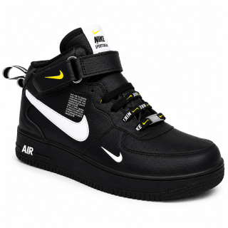 BOTA AF1 NEGRO BCO-L