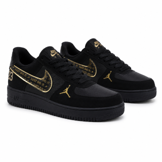 AF1 JUST DOIT NEGRO ORO