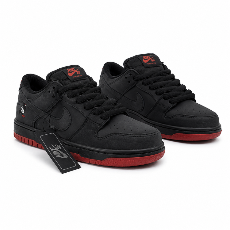 DUNK NEGRO ROJO